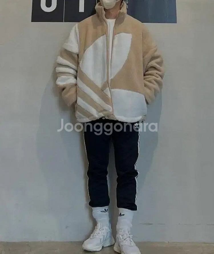 새상품 XS XL - 아디다스 최강 따뜻 쉐르파 집업 ...--0