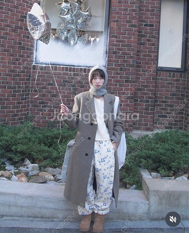 로우클래식 오버사이즈 3버튼 울 코트 오트밀--1