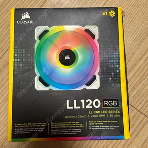 커세어 corsair ll120 화이트 1개 단품 판매 합니다