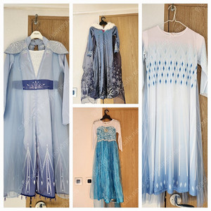 엘사 드레스 정품 140 외 3종 일괄판매