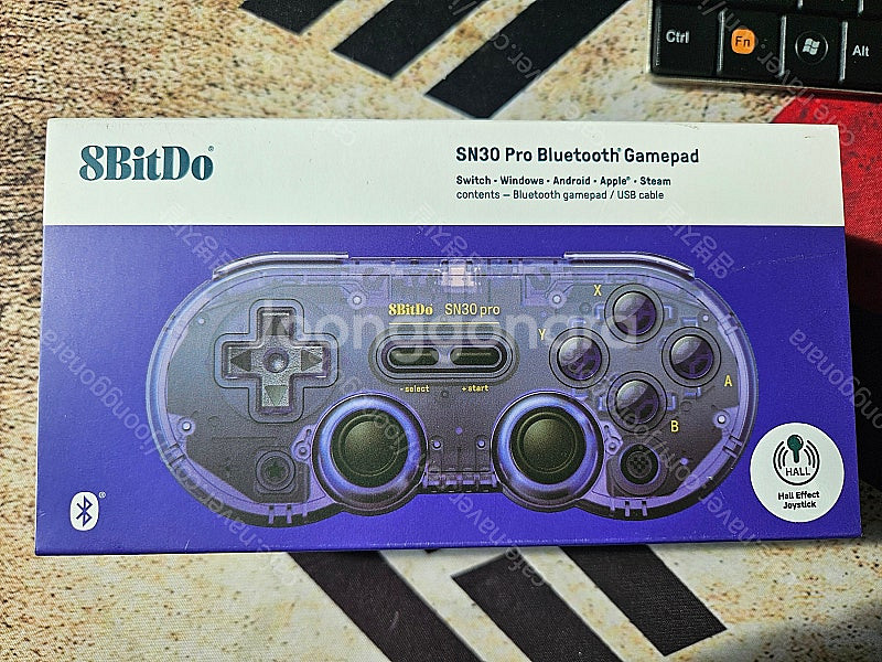 8bitdo NEW SN30PRO 클리어 퍼플팝니다.--0