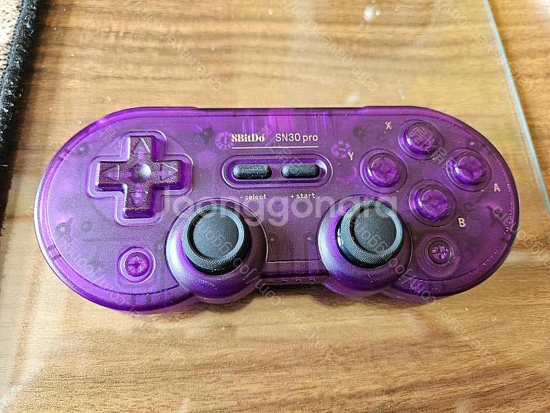8bitdo NEW SN30PRO 클리어 퍼플팝니다.--1