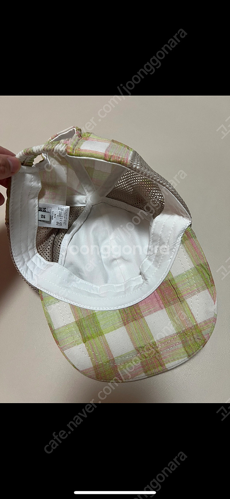 아프리콧 볼캡 곰돌이--1
