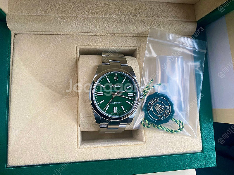 *할인*오이스터 퍼페추얼 op 41mm 그린 Rolex...--0