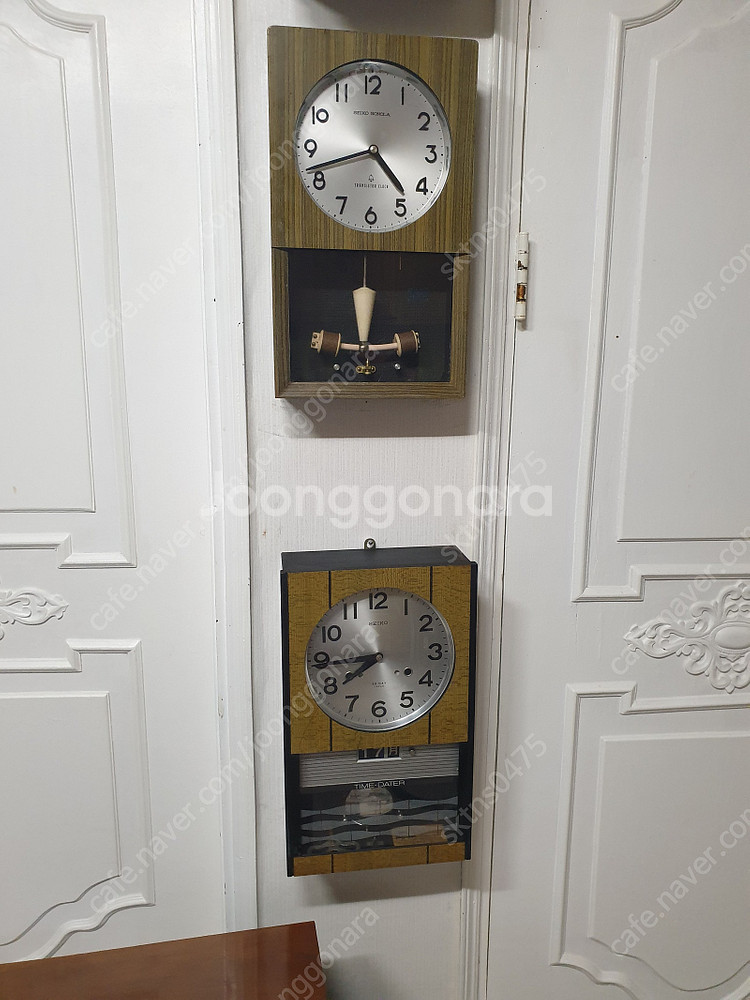추움직임이 아름다운 SEIKO 괘종시계(일본제조)--6