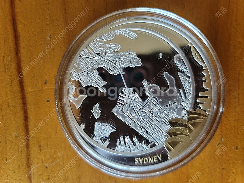 세계 5대도시 2oz 금도금 기념은화--3