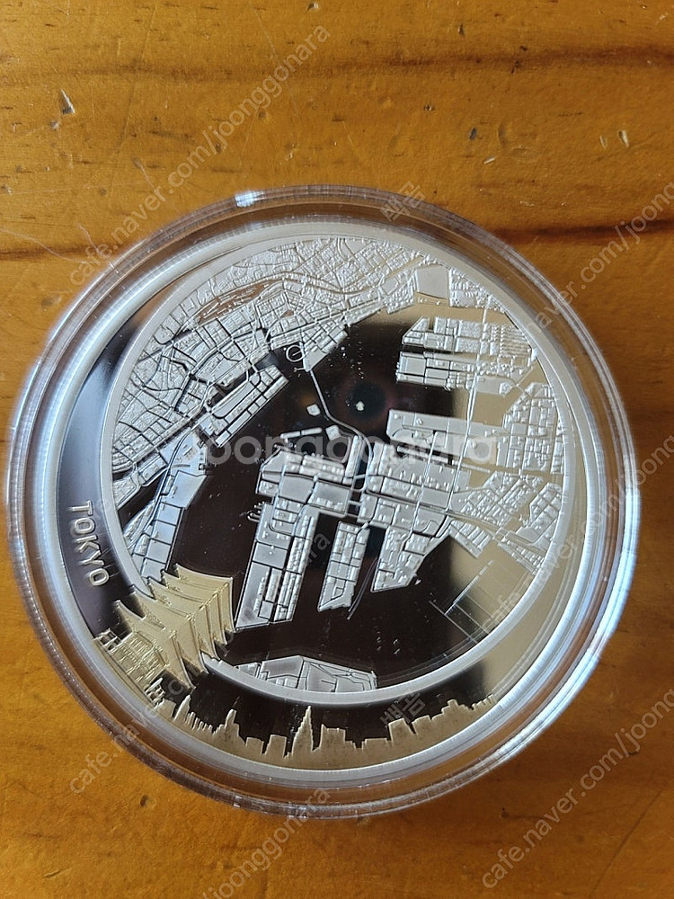 세계 5대도시 2oz 금도금 기념은화--4