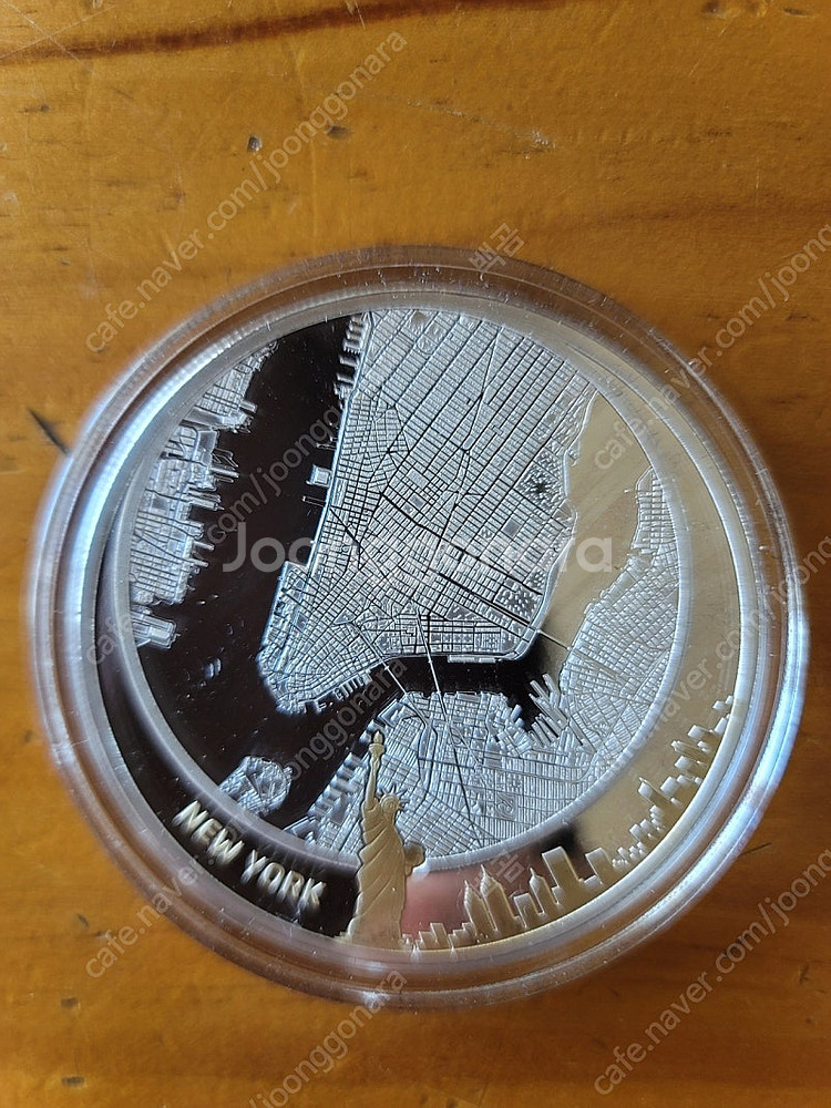 세계 5대도시 2oz 금도금 기념은화--5