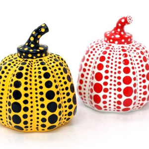 쿠사마 야요이 정품 <호박 모형 오브제 옐로우+레드 2종> 펌킨 Kusama Yayoi Pumpkin