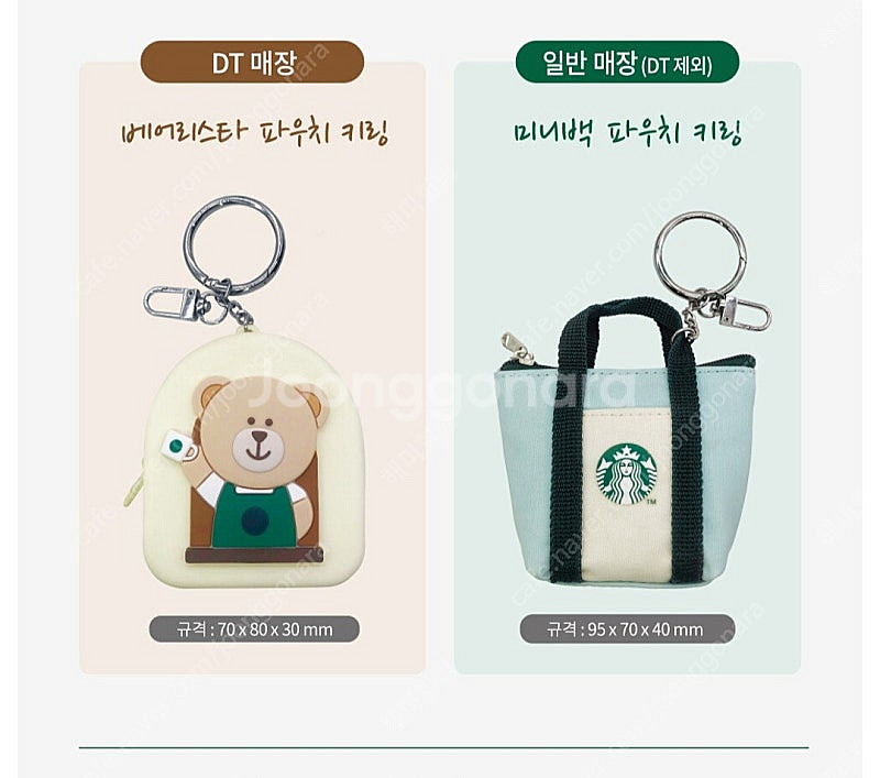 스타벅스 베어리스타 파우치 키링 (DT매장) 미니백 파...--4