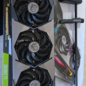 MSI 지포스 RTX 3080 Ti 슈프림 X D6X 12GB 트라이프로져2S 3080Ti 판매합니다.