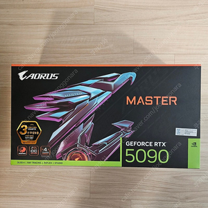 GIGABYTE AORUS 지포스 RTX 5090 MASTER D7 32GB 어로스 마스터 미개봉