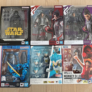 SHF 피규아츠 (철권,스타워즈,건담,드래곤볼,원피스) 판매합니다.