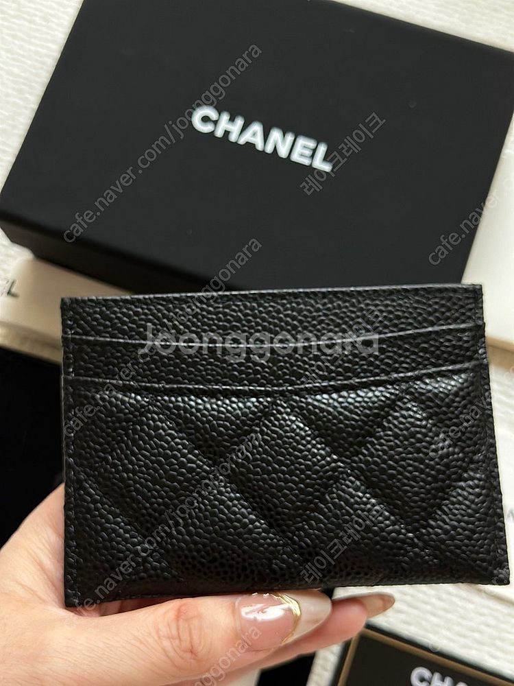 [판매 새상품]샤넬 chanel 캐비어 금장 클래식 카...--3