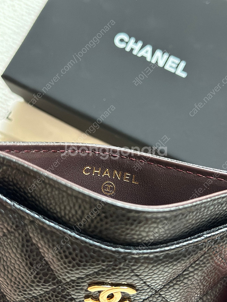 [판매 새상품]샤넬 chanel 캐비어 금장 클래식 카...--4
