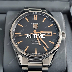 태그호이어 구형 까레라 데이데이트 41mm 로즈골드 검판 WAR201C(2020년식)