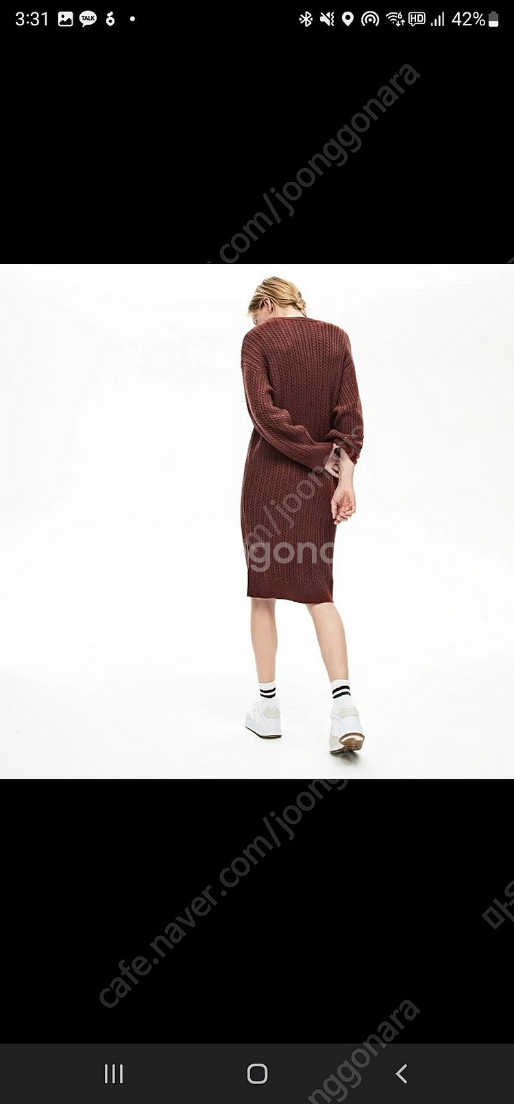 라코스테 니트 원피스 34사이즈(상태최상)--3