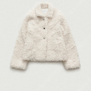 더바넷 Ivory Bouffant Eco-Fur Jacket