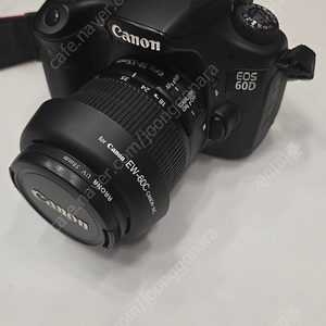 CANNON 캐논 60D, 18-55mm 렌즈 포함 가방세트