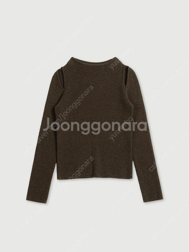 그레이룸 브라운니트 시착만 한 새상품--4