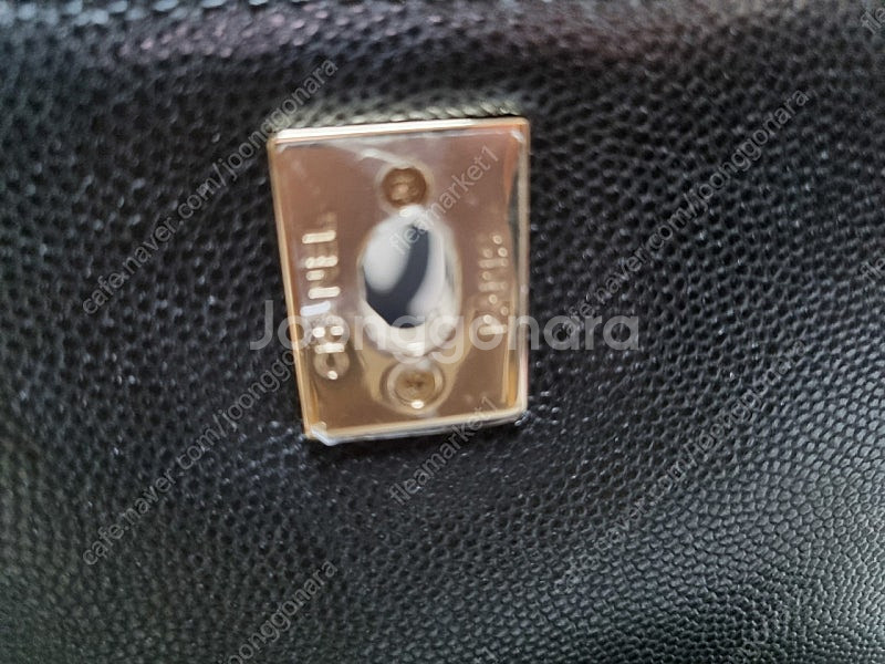 샤넬 코코핸들 라지 (구미듐) 샴페인골드 아웃스티치 올블랙 최상품--3