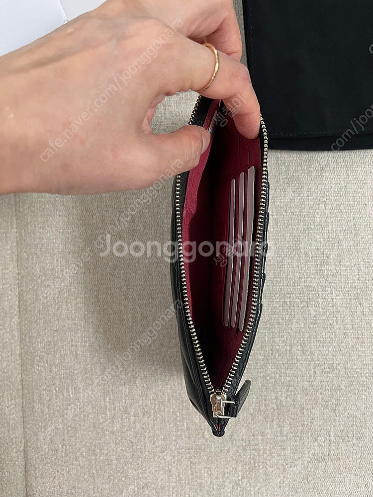 샤넬19폰파우치 카드홀더 장지갑--3