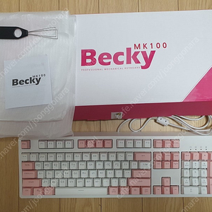 몬스타 MK100 BECKY 기계식(황축) 키보드 팝니다