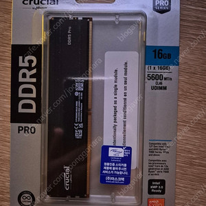 Ddr5 마이크론 pro 5600 16g 팝니다