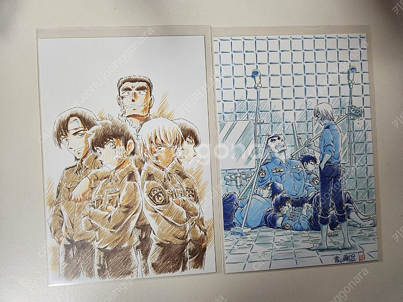 명탐정코난 경찰학교 엽서,경찰동기조 tcg 카드 세트 ...--1