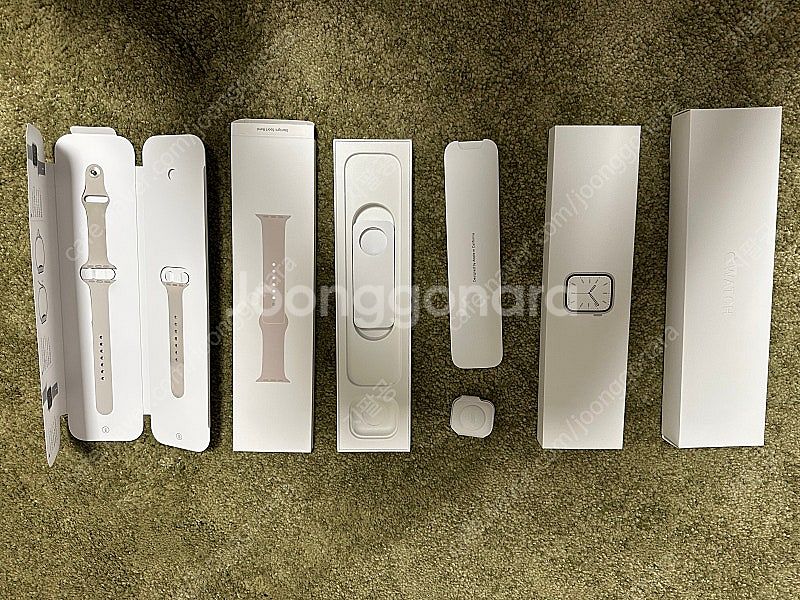 애플워치 7 41mm 정품 스트랩 + 박스 팝니다--0