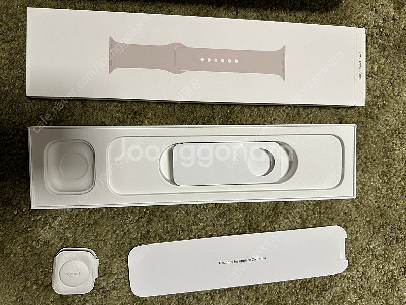 애플워치 7 41mm 정품 스트랩 + 박스 팝니다--2