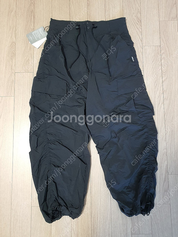 엑스톤즈 셔링 카고 팬츠 블랙 S 새상품--3