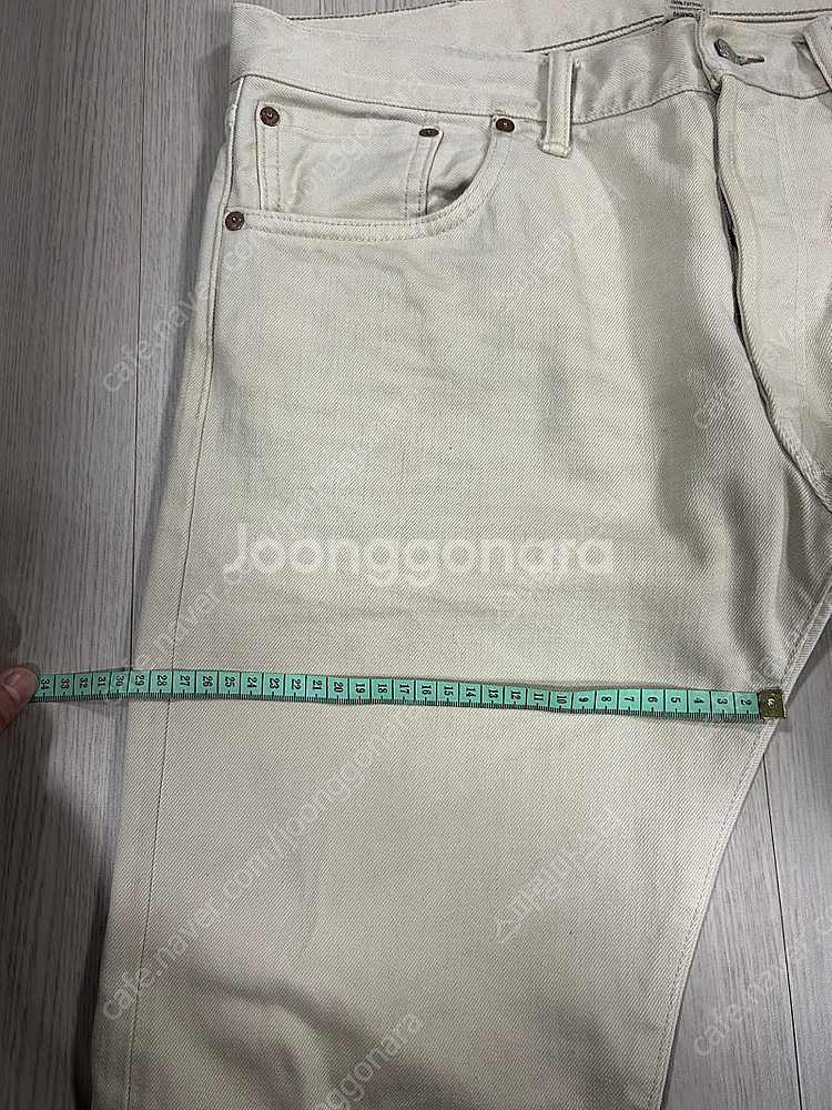 더블알엘 RRL 에크루 데님 34*32 기장수선 실측유--9
