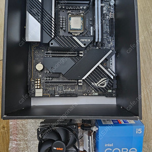 인텔 정품 11600kf + z590 apex + 커세어 벤전스 32g + bequiet 공랭쿨러