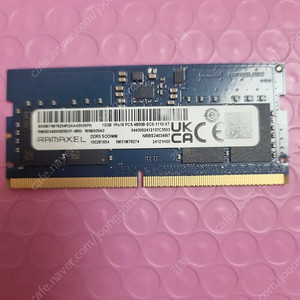 RAMAXEL DDR5 12GB 노트북 적출램