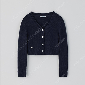 타낫 베아 크롭 가디건 네이비 화이트 T/T Vea crop cardigan