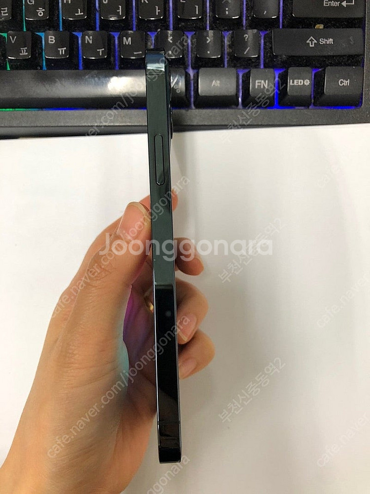 030314 아이폰12프로 블루 외관깨끗 256GB 무...--6