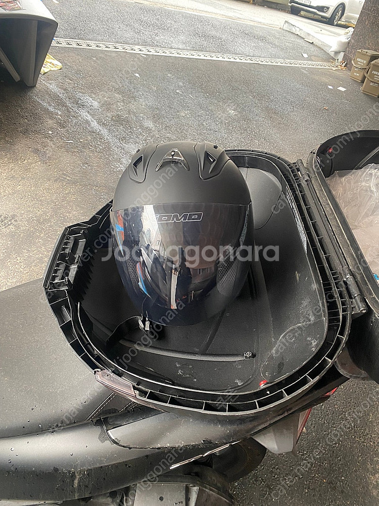 혼다 pcx125 무광 블랙 요시무라 , 아라이헬멧--7