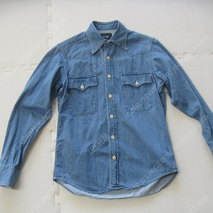 드레익스 / Stone Wash Denim Two-Pocket Western Shirt / M