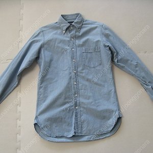 드레익스 / Vintage Blue Cotton Chambray Button-Down Shirt / 15.5