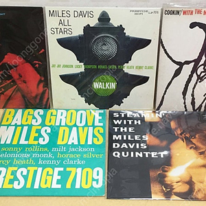 LP ; miles davis 마일즈 데이비스 엘피 음반 7장 - walkin', cookin', steamin', relaxin', workin' 재즈 명반 jazz