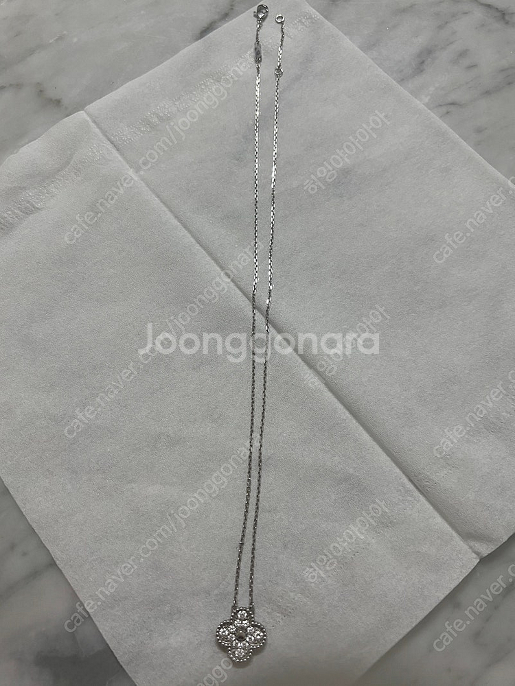 반클 디자인 18k 화골 랩다이아 목걸이--3