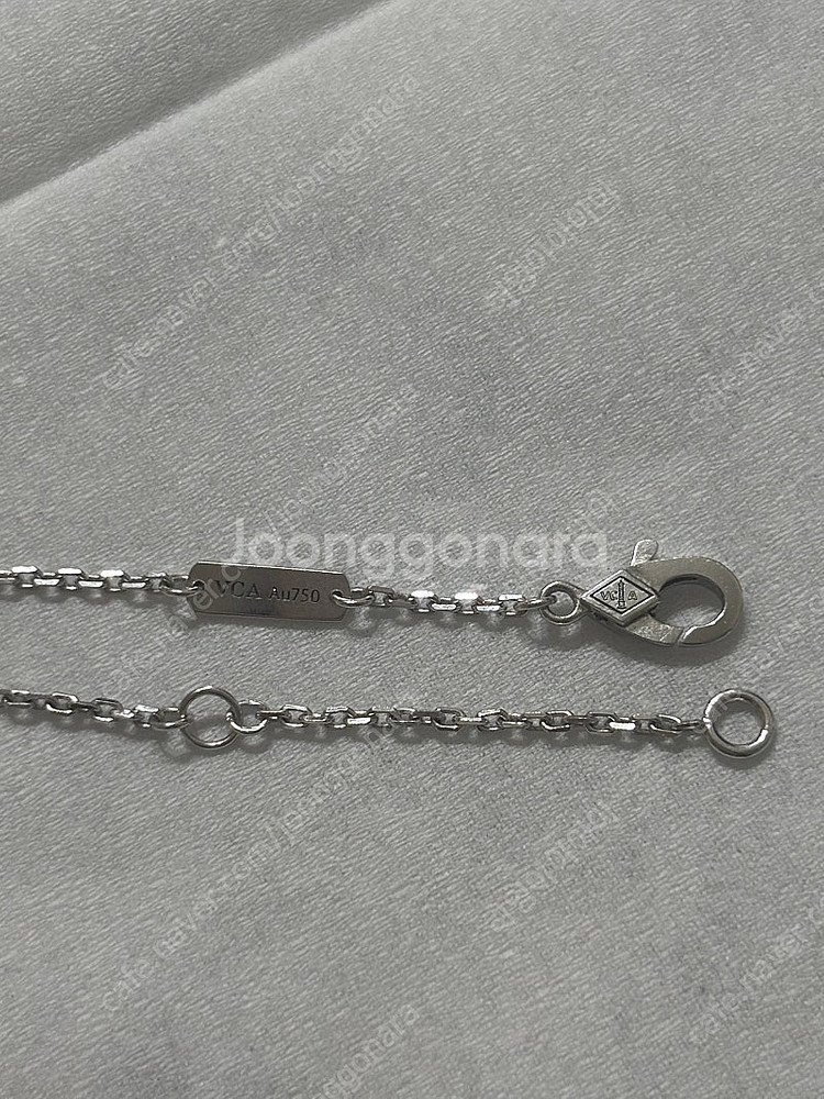반클 디자인 18k 화골 랩다이아 목걸이--4