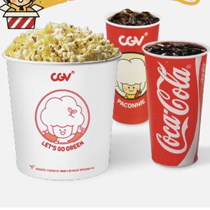 CGV 콤보50% 할인쿠폰 1,500원 (CGV콤보, 더블콤보, 라지콤보적용 가능)