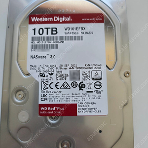 WD Red Plus NAS용 HDD 10TB(WD101EFBX NX HA570) 팝니다.(가격낮춤 20만원)