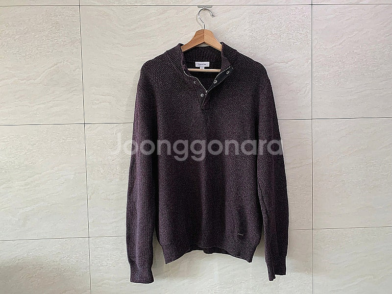 ck, 캘빈클라인 / 니트 반집업, 남성 니트 / M(105) / 4만원--0