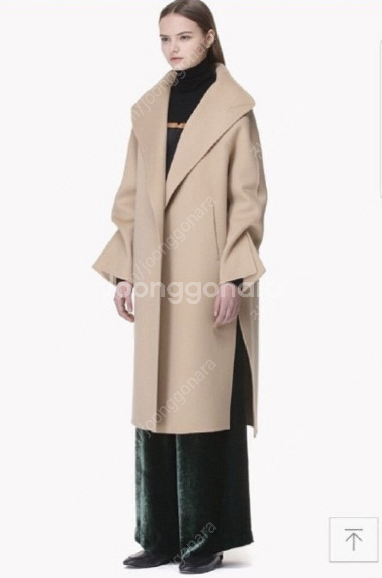 타임 캐시미어 블렌드 핸드메이드 코트--2