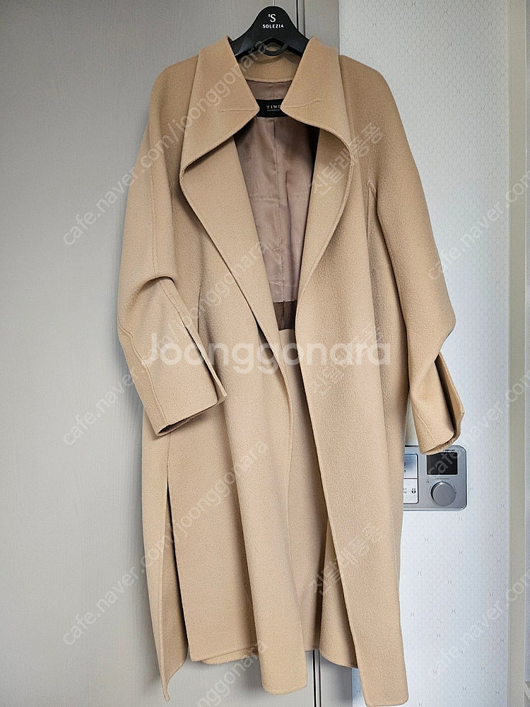 타임 캐시미어 블렌드 핸드메이드 코트--3