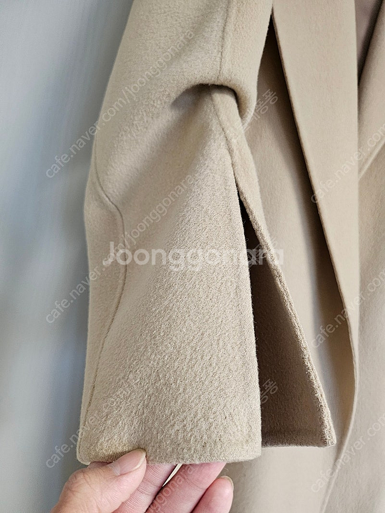 타임 캐시미어 블렌드 핸드메이드 코트--5