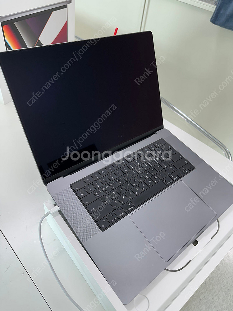 맥북프로 16인치 배터리 상태 97% m1pro 스그 ...--8